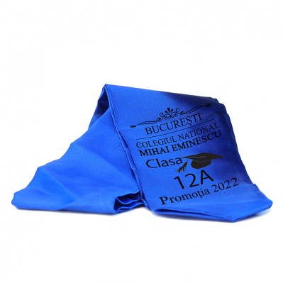 Esarfe Absolvire Albastru Personalizata - Clasa 4 Esarfe Absolvire Albastru Personalizata - Clasa 4