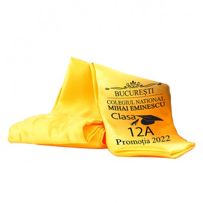 Esarfe Absolvire Galben Personalizata - Clasa 8 Esarfe Absolvire Galben Personalizata - Clasa 8