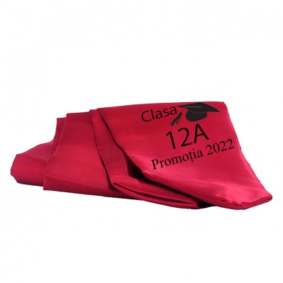 Esarfe Absolvire Visiniu Personalizata - Clasa 8 Esarfe Absolvire Visiniu Personalizata - Clasa 8